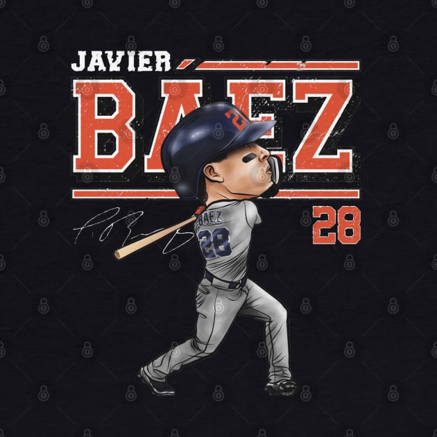 Javier Baez Detroit Cartoon by danlintonpro